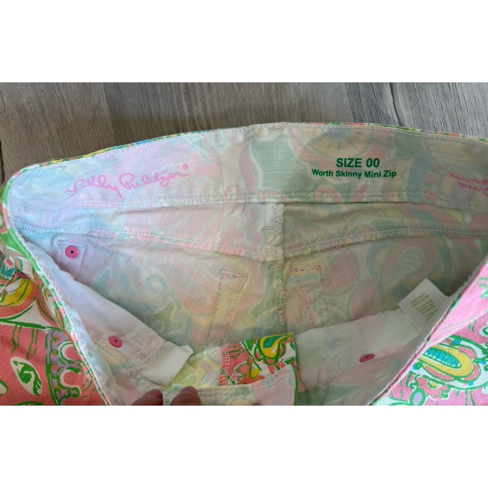 Lilly‎ Pulitzer Worth skinny zip jeans low rise women's 0 - Picture 12 of 12